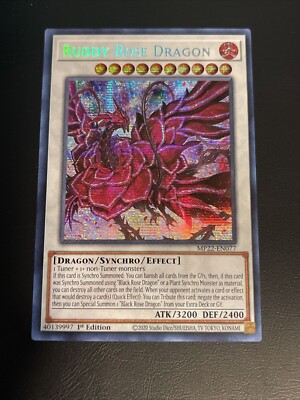 ( RUDDY ROSE DRAGON ) - Prismatic Secret - MP22-EN077 - 1st - NM - Yu-Gi-Oh-image