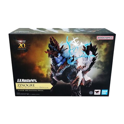 Monster Hunter Zinogre 20th Anniversary 11.2in  Figure S.H.MonsterArts Bandai-image