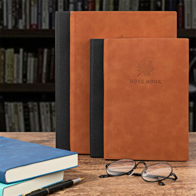 Thick Leather Vintage Journal A5/B5 Notebook Lined Paper Writing Diary 360 Pages-image