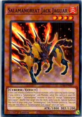 Salamangreat Jack Jaguar #LD10-EN047 Yugioh Lightly played 1st Edition-image