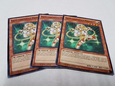 3x Yu-Gi-Oh 2015 Mega-Tin Mega Pack  #MP15-EN147 Satellarknight Procyon-image