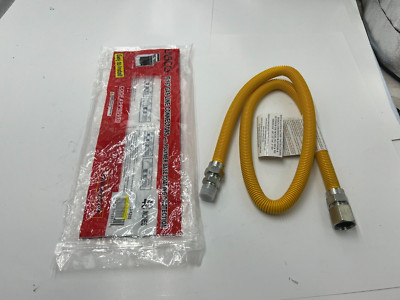 LASCO 10-1255 15/16” GAS RANGE LINE CONNECTOR WITH POLYMER BASE COATING-image