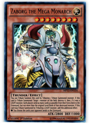 Zaborg the Mega Monarch - MP15-EN154 - Ultra Rare - 1st Edition x1 - Near Mint-image