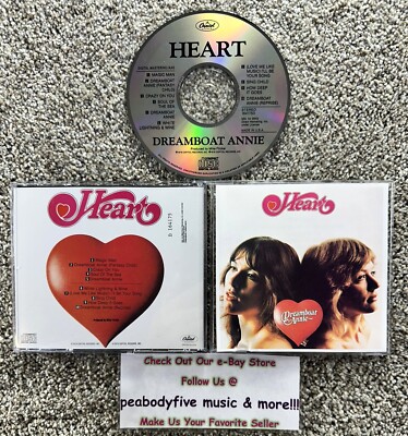 HEART CD - Dreamboat Annie - 1976 Capitol Records - Crazy On You! †-image