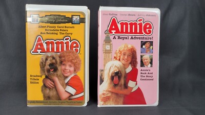 Annie & Annie: A Royal Adventure (2 VHS Tapes, 1982) Clamshell - TESTED - WORKS-image