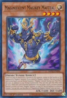 1x Maginificent Magikey Mafteal - NM Eng YuGiOh - 2022 Mega Tin - Pharoah's Gods-image