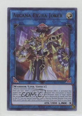 2018 Yu-Gi-Oh! Mega-Tins Jaden Yuki Limited Edition Arcana Extra Joker 00jz-image