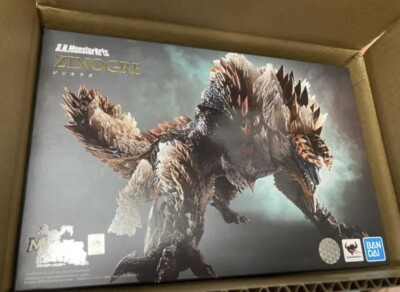 Bandai S.H. MonsterArts Monster Hunter World Iceborne Zinogre Action Figure (192-image