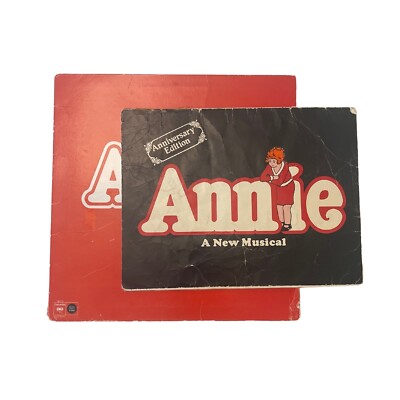 ANNIE A New Musical Vinyl Record LP 1977 CBS 34712 Broadway Cast with Playbill-image
