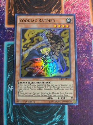 Yu-Gi-Oh! Zoodiac Ratpier MP17-EN181 1st Edition Super Rare NM a1/-image