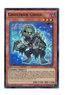 Yugioh- 1X Ghostrick Ghoul - Super Rare - 1st Edition - MP14-EN126 - Near Mint-image
