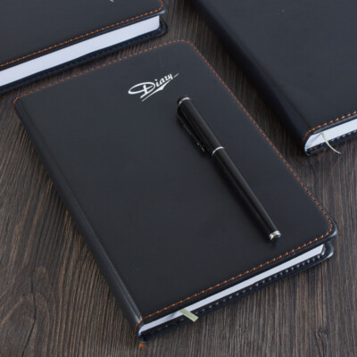 Thick PU Leather Business Journal A5 Notebook Lined Paper Writing Diary 360 Page-image