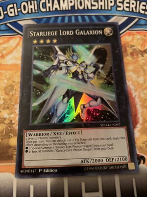 YUGIOH Starliege Lord Galaxion MP14-EN097 1st Edition NM NEVER PLAYED!-image