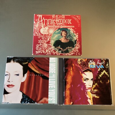 Annie Lennox 3 💿 LOT: A Christmas Cornucopia 2010, IMPORT No More I ❤️ U, Diva-image