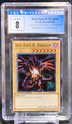 Yu-Gi-Oh! Red-Eyes B. Dragon Limited Legendary Collection 1 #LC01-EN006 CGC 8-image