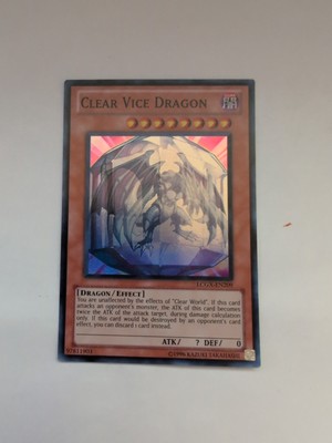 Yugioh Clear Vice Dragon LCGX-EN209 Super Rare Unlimited Edition NM-image