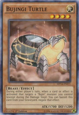 Bujingi Turtle - MP14-EN071 - Common - 1st Edition - Lightly Played-image