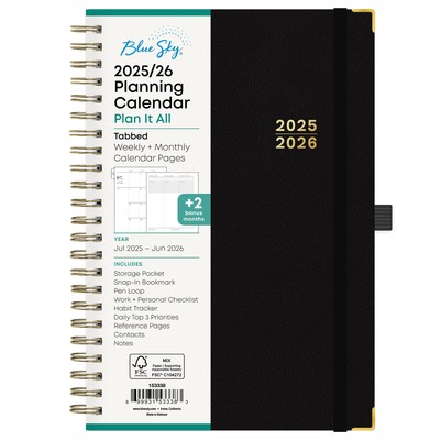 2025-2026 Academic Year Weekly and Monthly Planner Calendar, July 2025 - June...-image