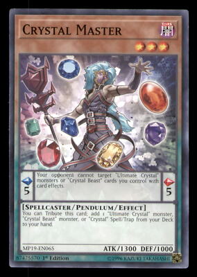 Yugioh Crystal Master #MP19-EN065 2019 Gold Sarcophagus Tin Mega Pack LP-image