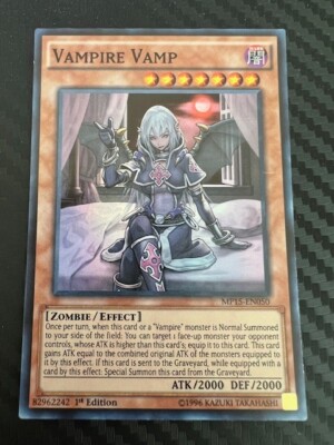 Yugioh Vampire Vamp MP15-EN050 Super Rare 1st Edition LP-image