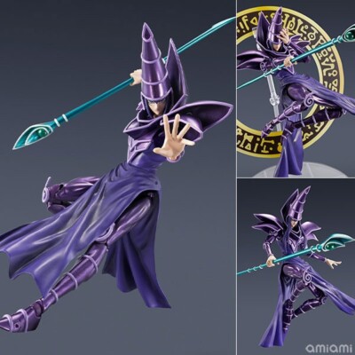 S.H.MonsterArts Yu-Gi-Oh! Dark Magician Action Figure Height 7.2 inch Bandai-image