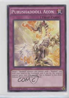 2017 Yu-Gi-Oh! Mega-Tins Mega Pack 1st Edition Purushaddoll Aeon 06pr-image