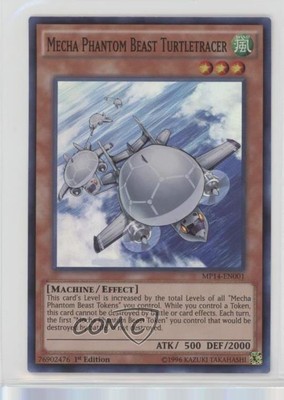 Mecha Phantom Beast Turtletracer 1st Ed. YuGiOh Mega-Tins Mega Pack q5p-image
