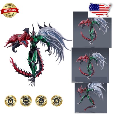 Official Yu-Gi-Oh! GX Flame Wingman Figure with Flame Effects & Stand - 13.5 In-image