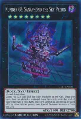 1x (M/NM) Number 68: Sanaphond the Sky Prison - CT14-EN008 - Super Rare-image