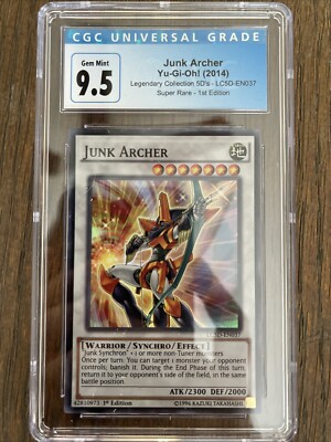 CGC 9.5 Junk Archer LC5D-EN037 Legendary Collection 5D's 1st Edition-image