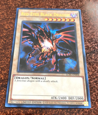 Yugioh! Red-Eyes Black Dragon 25th Anniversary LC01-EN006 Ultra Rare Yu-Gi-Oh!-image