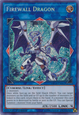 Yugioh! MP Firewall Dragon - MP18-EN062 - Secret Rare - 1st Edition Moderately P-image