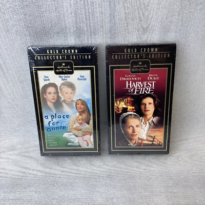 A Place For Annie & Harvest Of Fire, Hallmark Hall of Fame VHS Lot, New SEALED-image