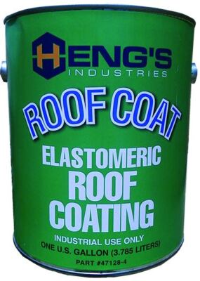Hengs 47128-4 - 128 oz. Elastomeric Polymer White Roof Coating-image