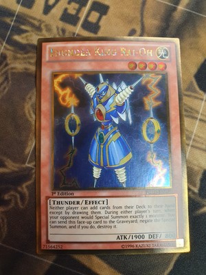 Yugioh Thunder King Rai-Oh PGLD-EN075 Gold rare NM 1st Edition-image