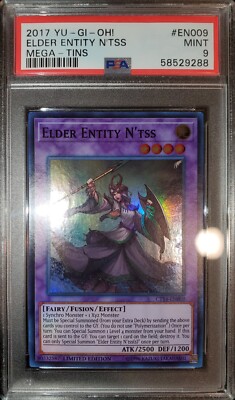 Yugioh 2017 Elder Entity N'tss Limited Ed. CT14-EN009 PSA 9-image