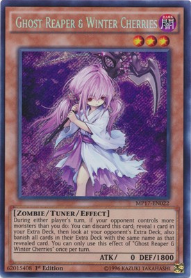 Ghost Reaper & Winter Cherries - MP17-EN022 - Secret Rare - 1st Edition Near Min-image