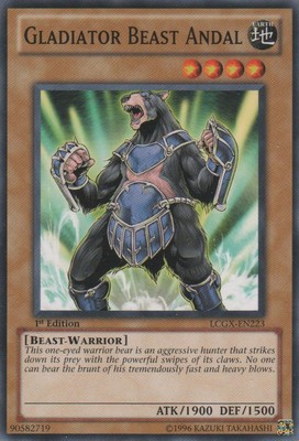 Gladiator Beast Andal - LCGX-EN223 - Common - 1st Edition - Lightly Played-image