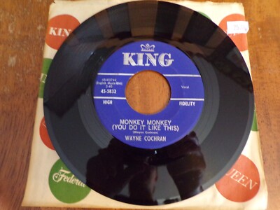 Wayne Cochran Monkey Monkey / Little Orphan Annie 1963 Rock 45-image
