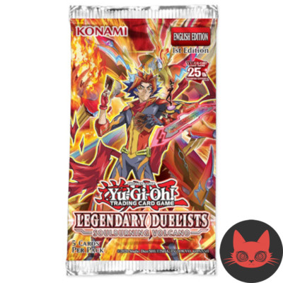 Yugioh SoulBurning Volcano Booster Pack 1st Edition New & Sealed-image