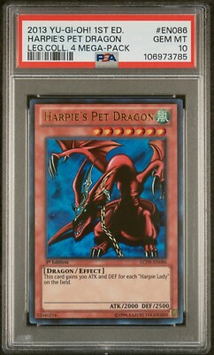PSA 10 - Harpie's Pet Dragon - LCJW-EN086 - Yugioh - Legendary  Collection Joey-image