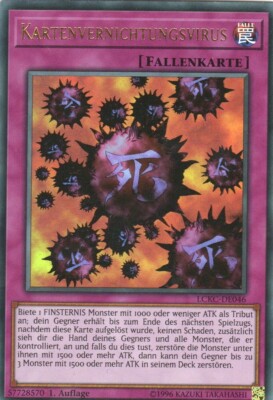 yugioh 1x card destruction virus LCKC-DE46 ULTRA RARE 1 EDITION GERMAN-image
