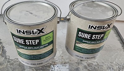 INSL-X 1023248 1 gal Sure Step Flat Light Gray Water-Based Anti-Slip Coating 2g-image