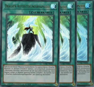 yugioh 3x dragon resurrection rhapsody LC06-DE004 ULTRA RARE EDITION GERMAN-image