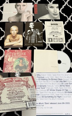 Annie Lennox EURYTHMICS Christmas UK Promo Hits CD + Promo Cards 80’s Pop Diva-image