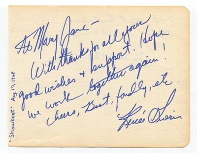 Renee Guerin Signed Album Page Autographed Actress Annie Get Your Gun-image