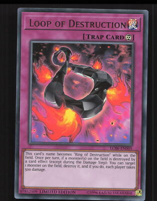 Loop of Destruction LC06-EN005 Ultra Rare Yugioh Legendary Collection Near Mint-image