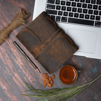 Vintage Brown Journal Leather dairy, Leather Journal, Dream Journal, Sketchbook.-image