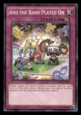 Yugioh And the Band Played On #MP15-EN045 2015 Mega-Tins Mega Pack LP-image