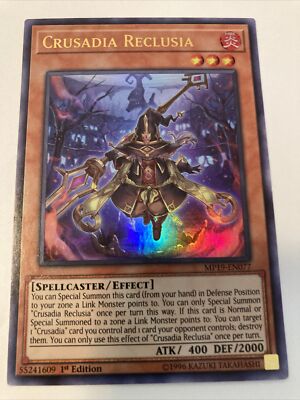 Yu-Gi-Oh! TCG Crusadia Reclusia 2019 Gold Sarcophagus Tin Mega Pack...-image
